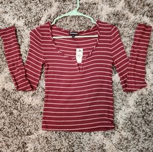 Long Sleeve Striped Express Shirt